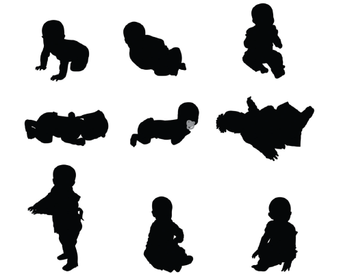 baby silhouettes