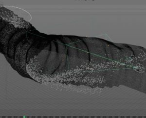particle stream setup
